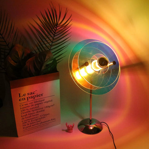 Table Lamp Ambient Lamp Bedside Lamp Decoration Bauhaus Colorful Retro Creative Wabi Sabi Medieval Bedroom Night Lamp