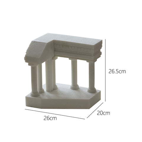 "Supershaped European Style" Marble Corridor Corner "medieval Style Ancient Roman White Architectural Model French Decorative Ornaments