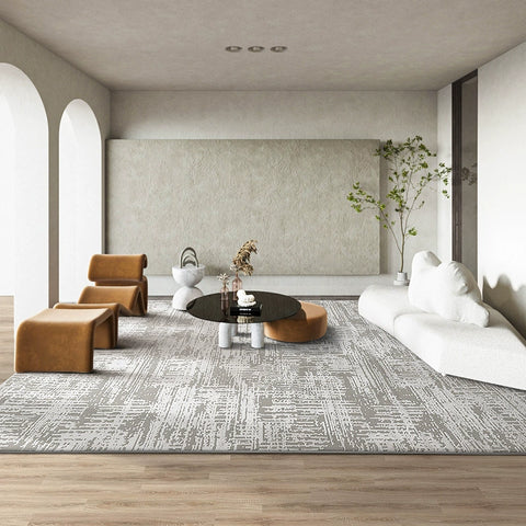 Carpet Living Room Coffee Table Blanket Wabi Sabi Simple Wind High and Low Velvet Three-dimensional Blanket Surface Plain Color Soft and Comfortable