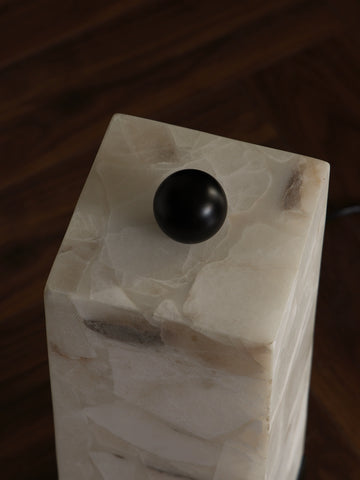 Natural Marble Table Lamp French Italian Style Living Room Study Bedroom Simple Designer Luxury Stone Marble Table Lamp