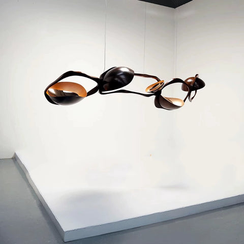 Modern Minimalist Art Personalized Restaurant Bar Dining Room Chandelier High-end Ambient Light Creative Special-shaped Modeling