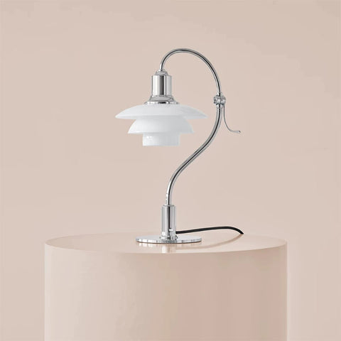 Danish Simple Modern Living Room Desk Nordic Study Bedroom Bedside Creative Retro Adjustable Glass Desk Lamp