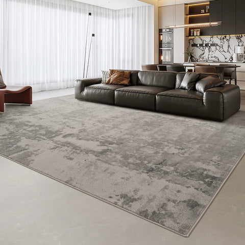 Gray carpet living room light luxury premium gray simple home sofa carpet high sense 2025 new dirt resistant sound insulation
