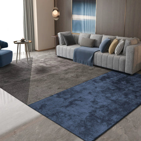 Living Room Carpet Coffee Table Blanket Modern Simple Light Luxury High-end Geometric Pattern Bedroom Bedside Bed Short Hair