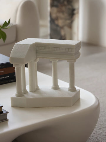 "Supershaped European Style" Marble Corridor Corner "medieval Style Ancient Roman White Architectural Model French Decorative Ornaments