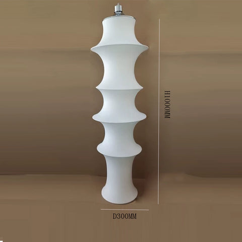 New Chinese-style Wabi Sabi Creative Modern Japanese-style Dining Room Living Room Bedroom Study Staircase Bar Tea Room Fabric Long Chandelier