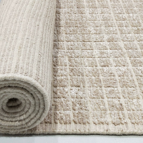 India Imported Carpet Living Room Coffee Table Blanket Bedroom Bed Handwoven Wool Carpet Solid Color Plain Antibacterial