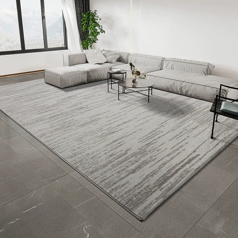 Carpet Living Room Modern Simple Light Luxury High-end Coffee Table Blanket Bedroom Bedside Home Black and White Lines Dirt-resistant and Easy To Take Care Of
