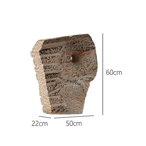 Medieval Sculpture Installation Norma Flanagan Replica of Original Power Solid Wood Door Base Ornament