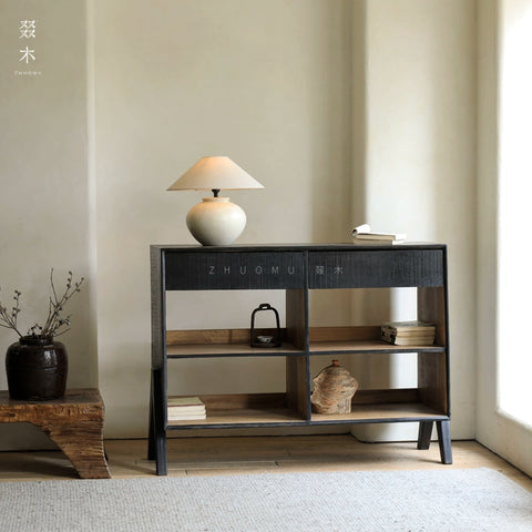 Old Wood Upcycling | Vintage Sideboards & Tea Cabinets Japanese Wabi-Sabi Style Cabinets Solid Wood Storage & Bookcases
