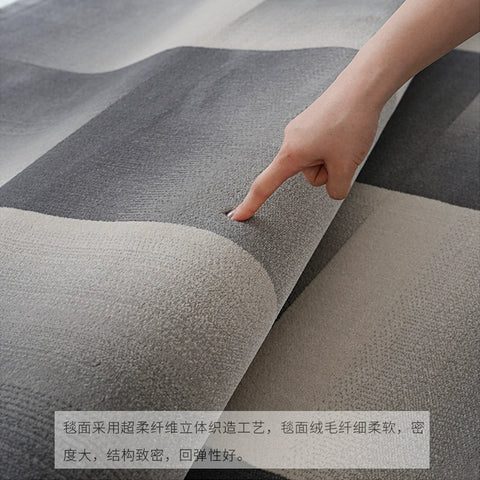 Carpet Living Room Minimalist Light Luxury Villa Home High-end Bedroom Bedside Blanket Dark Black Dirt-resistant Easy To Take Care of Thicker