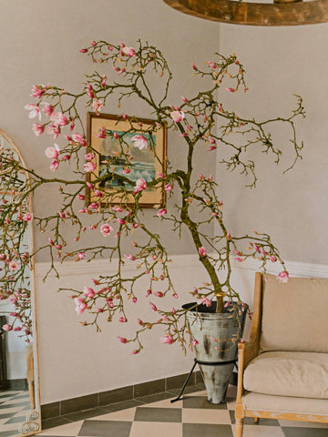 Shaped Jingdezhen high temperature ceramic medium and ancient style large floor-to-ceiling hydroponic vase B & B Island Wabi Sansa wind flower device
