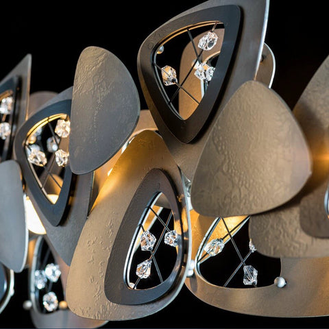 Postmodern Minimalist Chandelier Nordic Minimalist Living Room Dining Room Bedroom Metal Artistic Personality Crystal Lamp