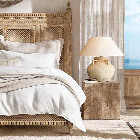 Living Room Hotel Wabi-sabi Wind Table Lamp Japanese Zen Ornament Decoration Handmade Retro Bedroom Bedside Study Clay Pot Lamp