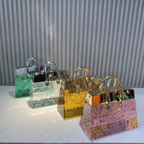 Modern Atmosphere CRYSTAL Creative Light Luxury High-end Crystal Handbag Dimming Charging Bedroom Bedside Table Lamp