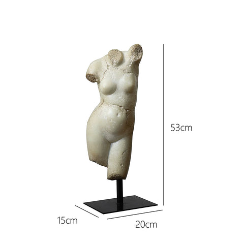 Metaphysical Model Room Human Body Sculpture Ornaments Medieval Venus Venus Bust Retro Imitation Jade Desktop Decorations