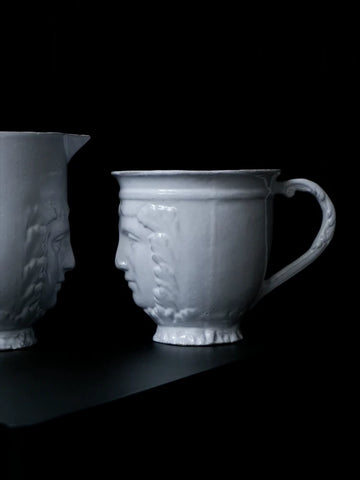 Astier De Villatte Visage Mug, Water Kettle, Handmade Pottery