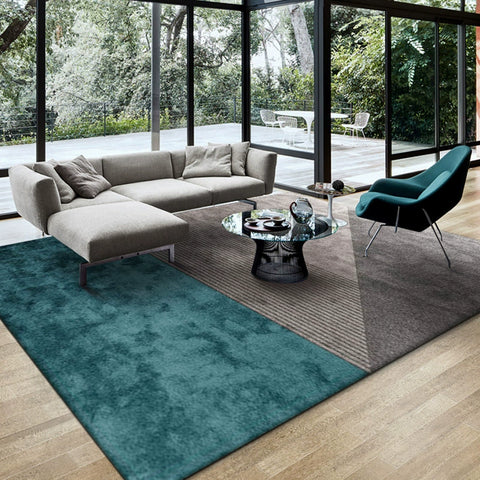 Living Room Carpet Coffee Table Blanket Modern Simple Light Luxury High-end Geometric Pattern Bedroom Bedside Bed Short Hair