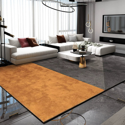 Living Room Carpet Coffee Table Blanket Modern Simple Light Luxury High-end Geometric Pattern Bedroom Bedside Bed Short Hair