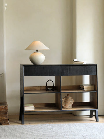 Old Wood Upcycling | Vintage Sideboards & Tea Cabinets Japanese Wabi-Sabi Style Cabinets Solid Wood Storage & Bookcases