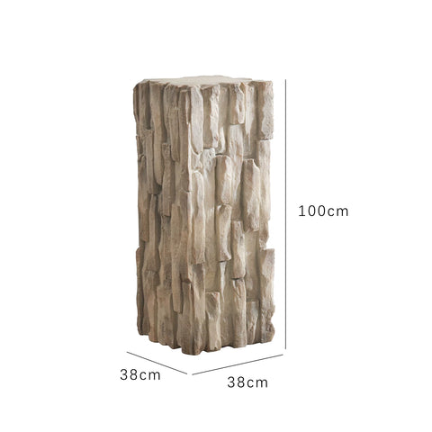 "Shaping Up The Wabi-sabi Style "stone Language Qingji" Imitation White Jade Base B&b Entrance Decoration Living Room Floor Decoration