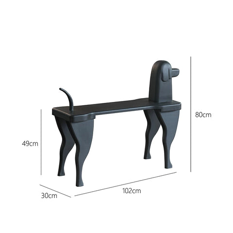 Supershaped Stephen Dog Shoe Changing Stool Retro Entrance Stool Ornament Bench Bed End Stool Medieval Style Solid Wood Bench