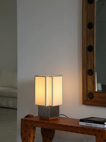 French Antique Parchment Desk Lamp in Shape, Living Room, Study, Bedside Fauvism Ambient Light Ornament, Housewarming Gift
