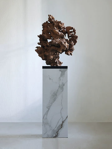 Wabi-sabi Wind Dead Wood Sculpture Modeling New Chinese Desktop Ornament Entrance Tea Room Weathered Wood Root Carving Floor Ornament
