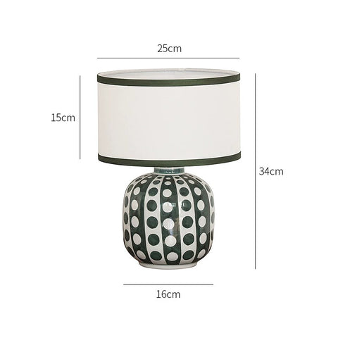 Medieval Ceramic Table Lamp Hand-painted Classic Old Flower Guest Study Cafe Old Shanghai French Atmosphere Lamp
