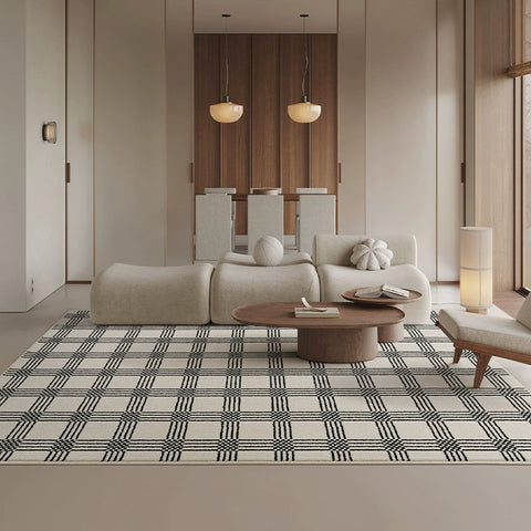 Three-proof Carpet, Living Room, No-wash and Wipes, Bedroom, Waterproof, Anti-fouling, Dustproof, Cream Wind, Nordic Light Luxury, Advanced Free Care