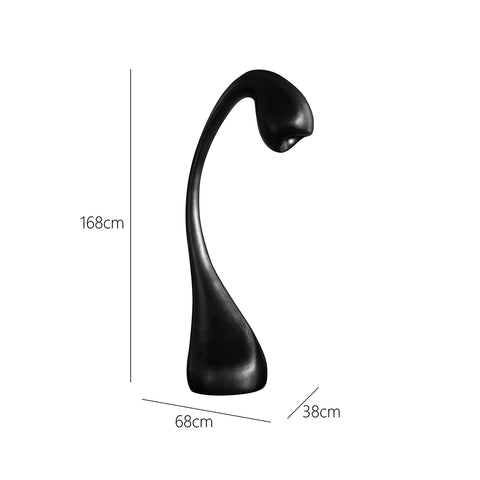 Shape French Bud Sculpture Floor Lamp FRP Stepless Dimming Living Room Bedroom Natural Growth Ambient Light