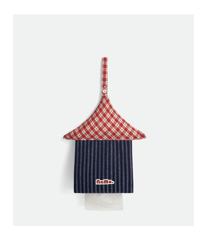 Sugar Cube House Series Hanging Tissue Box - Creative Car Tissue Holder, Bedroom & Living Room Tissue Dispenser