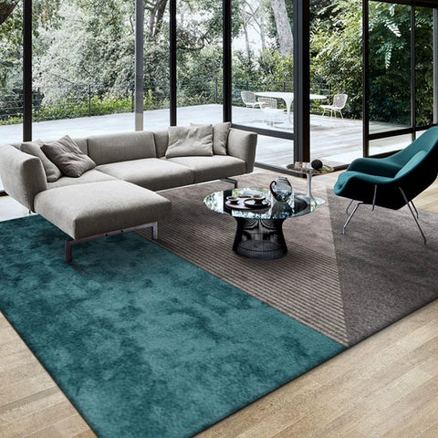 Living Room Carpet Coffee Table Blanket Modern Simple Light Luxury High-end Geometric Pattern Bedroom Bedside Bed Short Hair