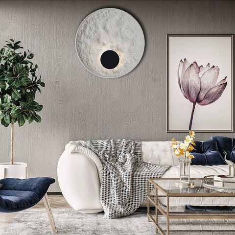 Nordic Simple Personality Living Room Background Wall Wall Lamp Moonlight Art Bedroom Bedside Aisle Entrance Wall Lamp