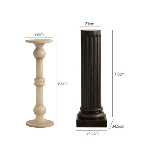 Shape French Antique Floor Base Ornament Designer Living Room Entrance Decoration High-end Pillar
