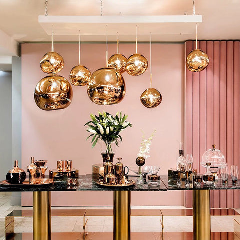 Island Dixon Restaurant Creative Volcano Glacier Bedroom Bedside Bar Lava Chandelier