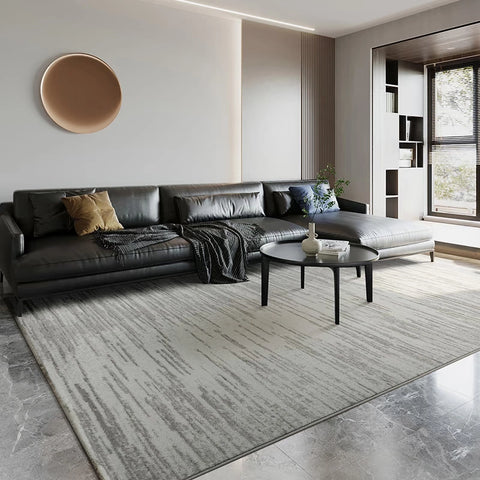 Carpet Living Room Modern Simple Light Luxury High-end Coffee Table Blanket Bedroom Bedside Home Black and White Lines Dirt-resistant and Easy To Take Care Of