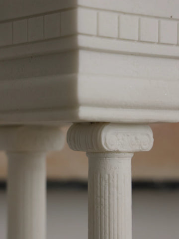 "Supershaped European Style" Marble Corridor Corner "medieval Style Ancient Roman White Architectural Model French Decorative Ornaments