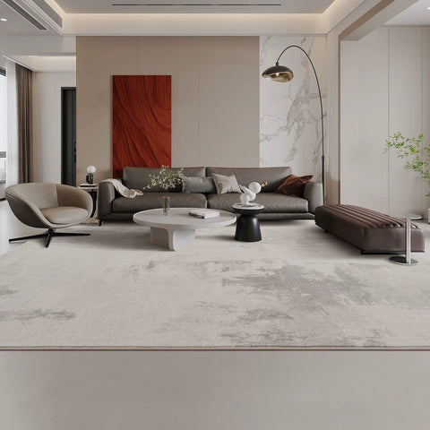 Gray carpet living room light luxury premium gray simple home sofa carpet high sense 2025 new dirt resistant sound insulation