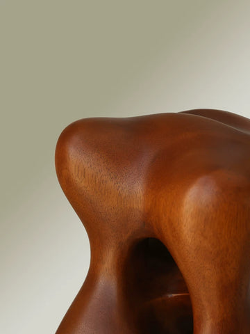Hartoyo: Classic Reproduction - Exquisite Geometric Solid Wood Sculpture - Vintage-inspired Desktop Ornament