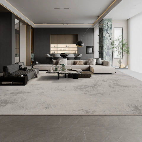 Gray carpet living room light luxury premium gray simple home sofa carpet high sense 2025 new dirt resistant sound insulation
