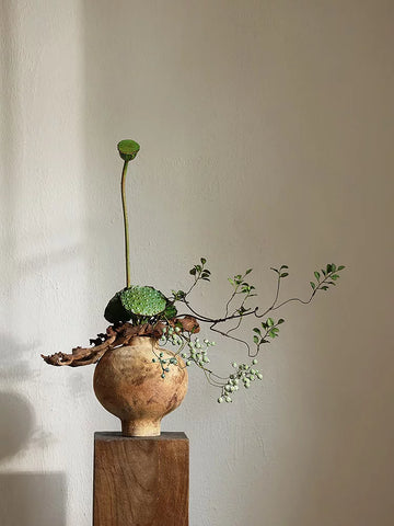 Supershaped Wabi-sabi Style Solid Wood Pier Base Pillar Feng Zheyuan Vase Living Room Entrance Wood Carving Chinoiserie Landscaping Ornaments