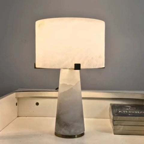Simple Modern Spanish Marble Living Room Model Room Study Sales Office Bedroom Bedside Table Lamp