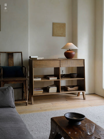 Old Wood Upcycling | Vintage Sideboards & Tea Cabinets Japanese Wabi-Sabi Style Cabinets Solid Wood Storage & Bookcases