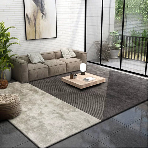 Living Room Carpet Coffee Table Blanket Modern Simple Light Luxury High-end Geometric Pattern Bedroom Bedside Bed Short Hair