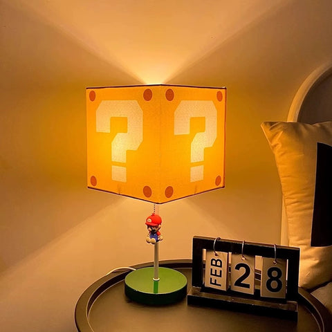 Mario Desk Lamp Cartoon Cute Bedroom Dormitory Bedside Night Light Decoration Creative Birthday Gift Ambient Light Woman