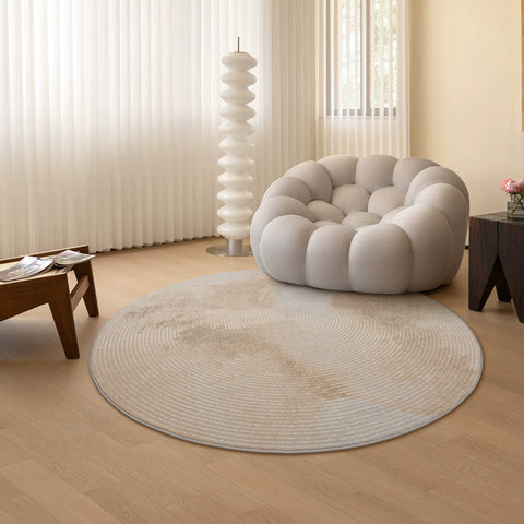 Round Carpet Living Room Simple Modern Light Luxury Italian Wabi Sabi Nordic Minimalist Flat Sofa Blanket High Sense