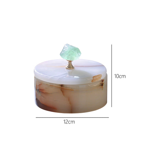 Supernatural Natural Luxury Stone Box Jewelry Box Decoration Sundries Jade Storage Box Desktop Decoration Ornaments