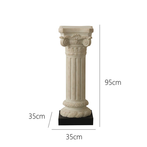 Formal French Medieval Style Floor-standing Bust Sculpture Designer Style Classy Pillar Entrance Living Room Ornament