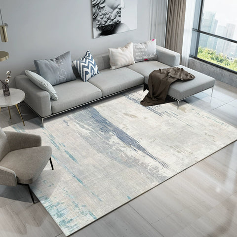 Carpet Living Room Coffee Table Blanket Modern Simple Nordic Style Bedroom Bedside Bed Front Blanket Short Hair Stain Resistant Orange